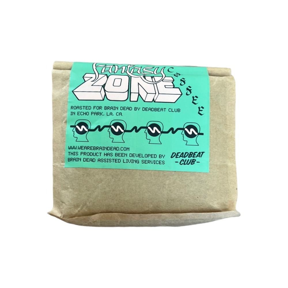 Brain Dead Whole Bean Coffee Unisex 12oz Brown NEW Fantasy Zone Deadbeat Club